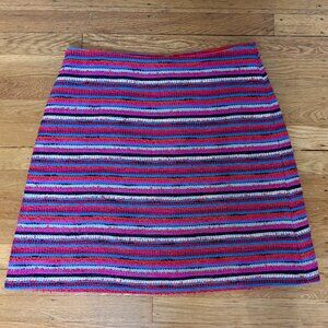 kate spade new york multi-coloredStriped Textured Tweed Skirt Size 12 — Lined